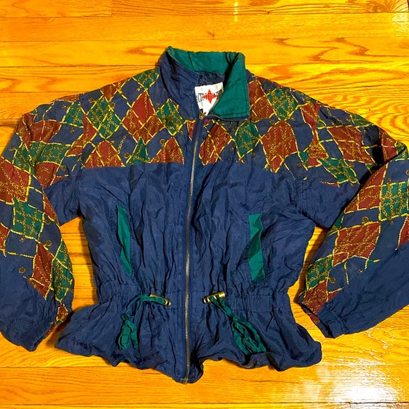 Veste Coupe-vent Active Frontier - Noire - Taille XL - Vintage Années 80 - Femme